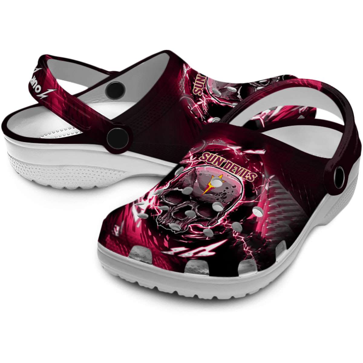 Arizona State Sun Devils NCAA Sport Crocs Crocband Clogs Shoes Comfortable For Men Women and Kids - Image 3