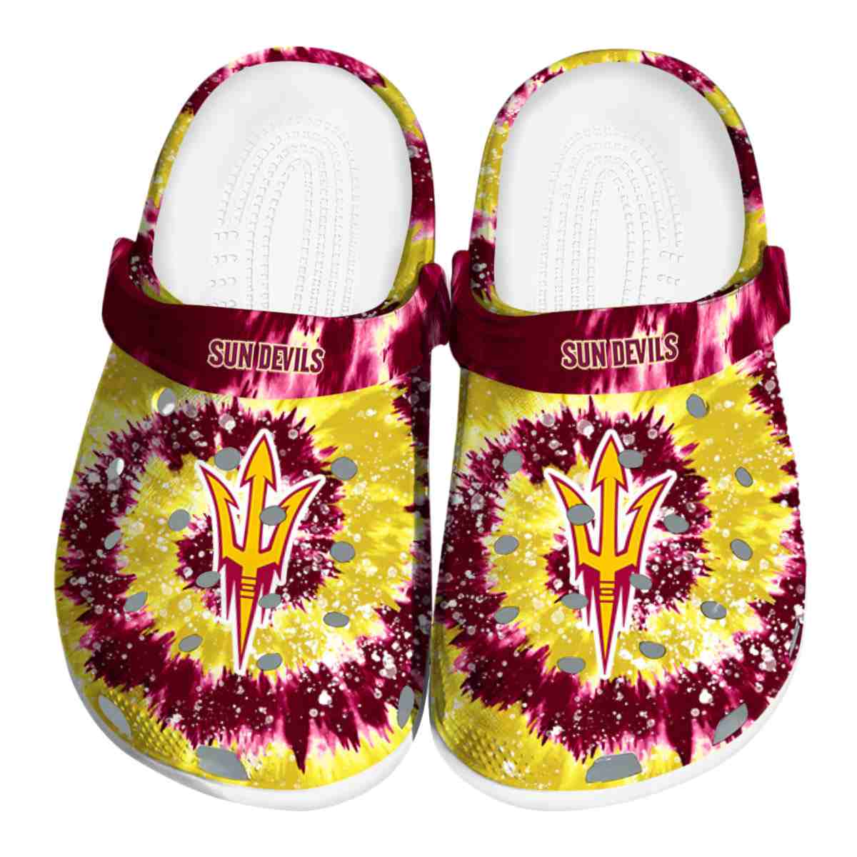 Arizona State Sun Devils NCAA Sport Crocs Crocband Clogs Shoes Comfortable For Men Women and Kids
