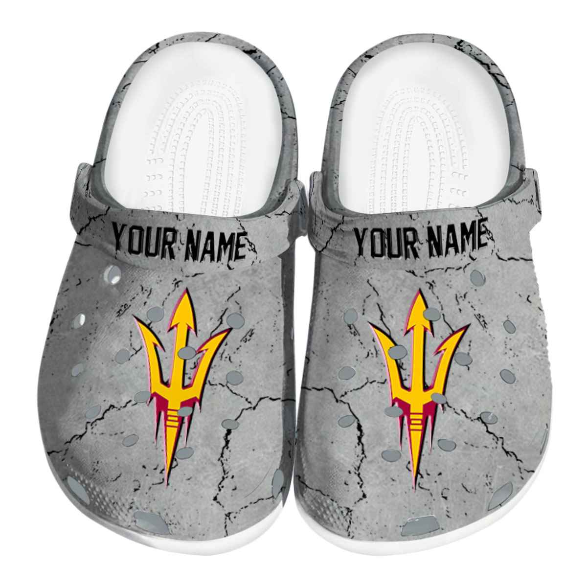 Arizona State Sun Devils NCAA Sport Crocs Crocband Clogs Shoes Comfortable For Men Women and Kids