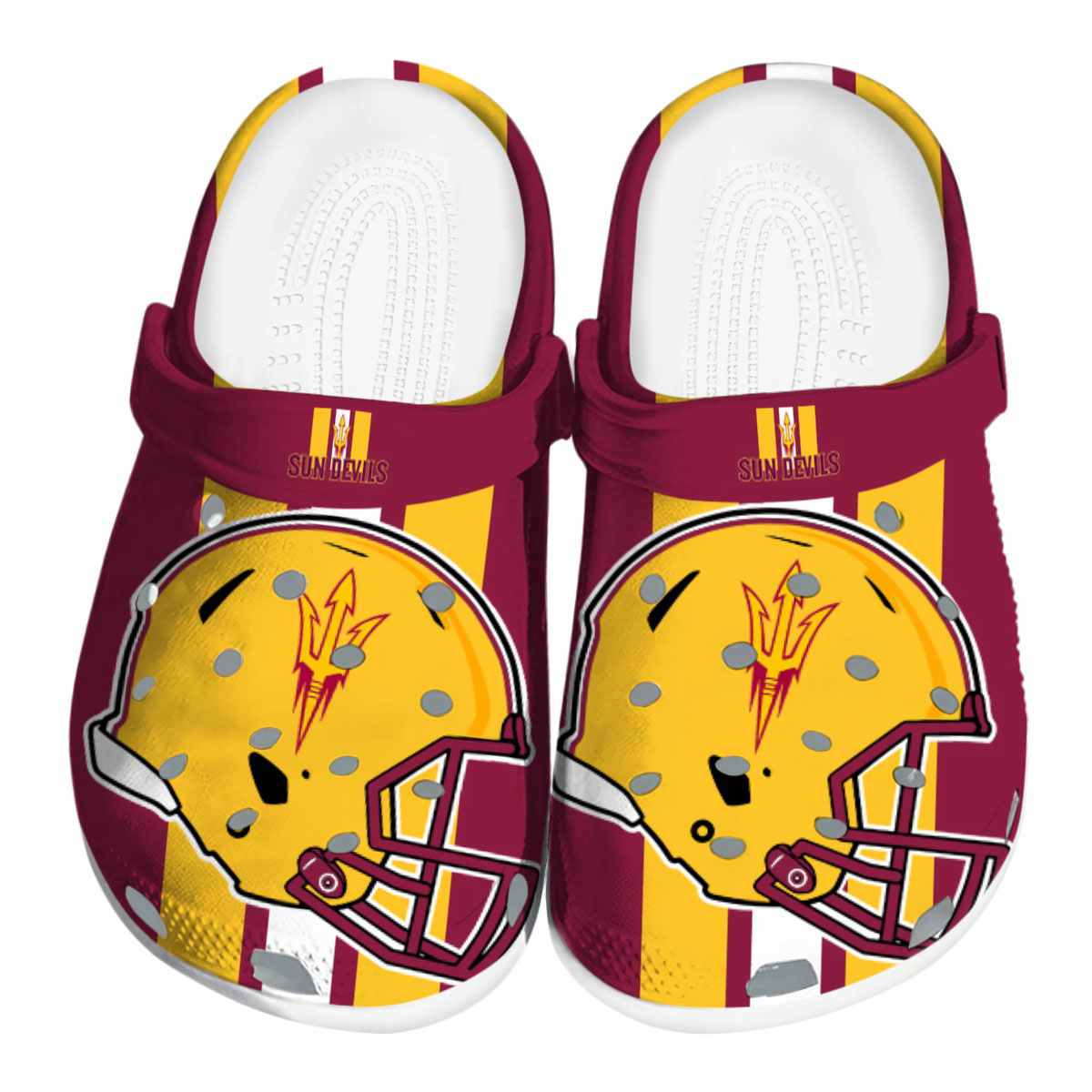 Arizona State Sun Devils NCAA Sport Crocs Crocband Clogs Shoes Comfortable For Men Women and Kids