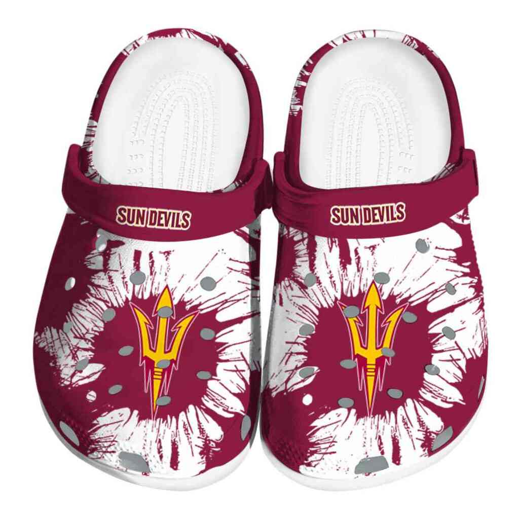 Arizona State Sun Devils Splatter Graphics ClogTVC1801976