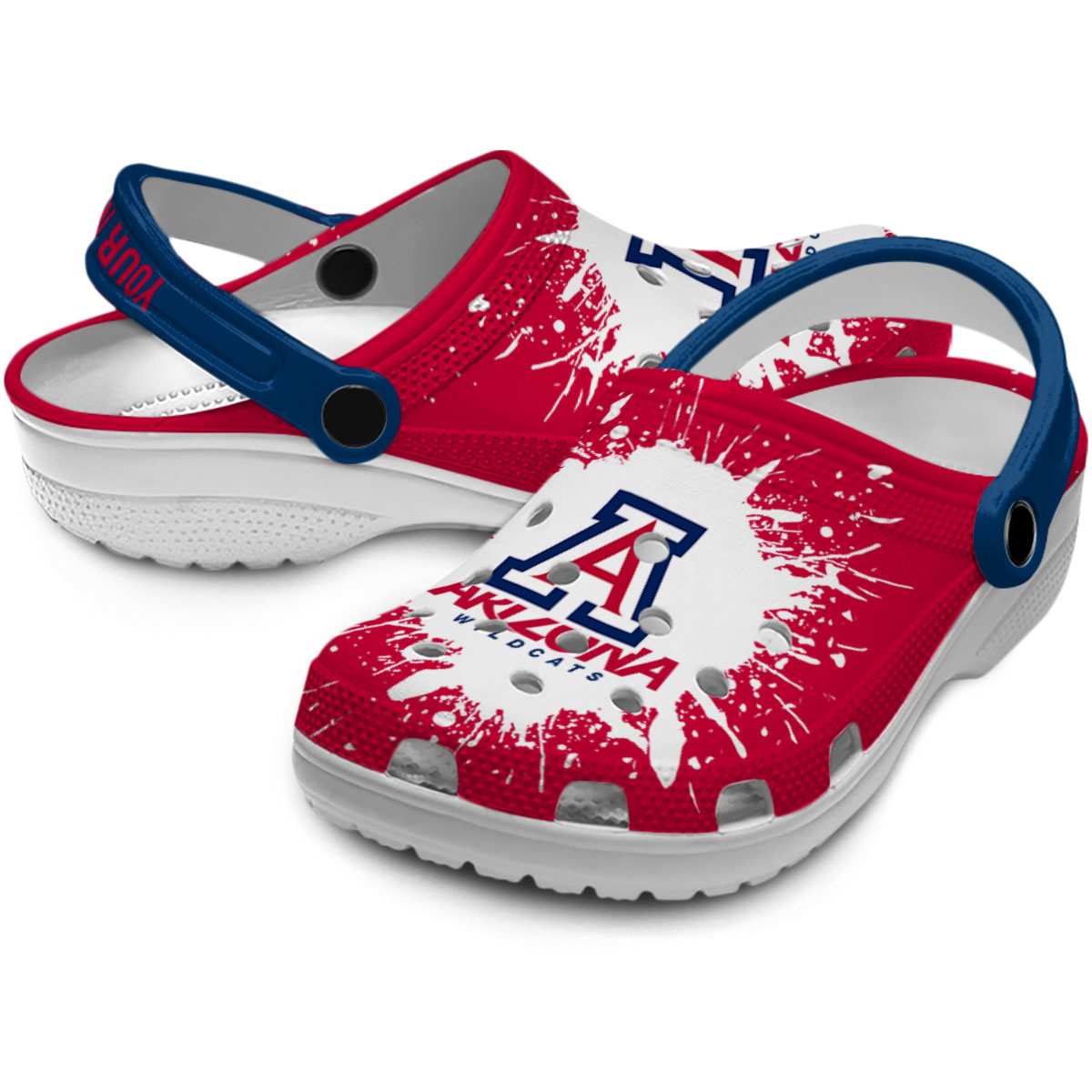 Arizona Wildcats NCAA Sport Crocs Crocband Clogs Shoes Comfortable For Men Women and Kids - Image 3