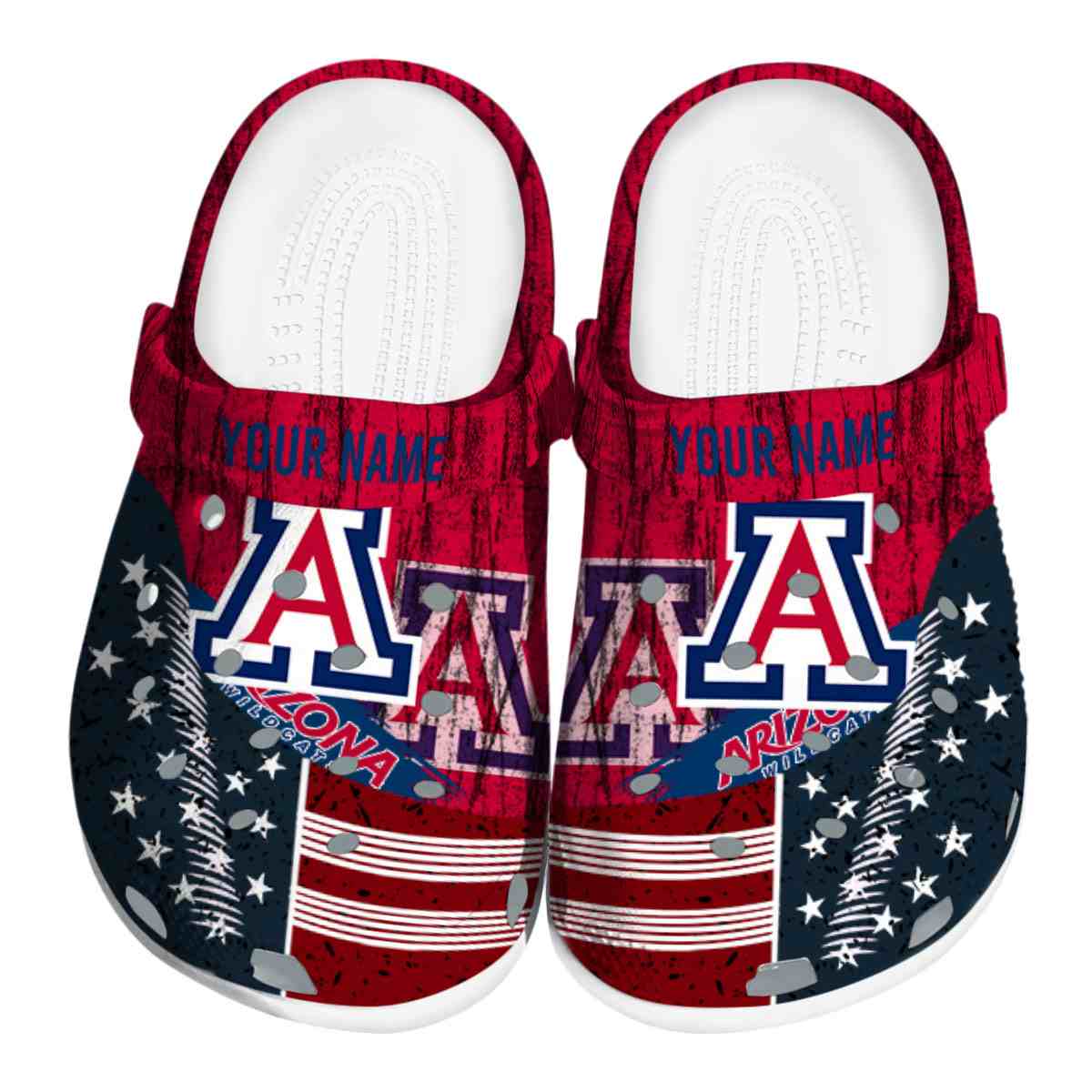 Arizona Wildcats NCAA Sport Crocs Crocband Clogs Shoes Comfortable For Men Women and Kids