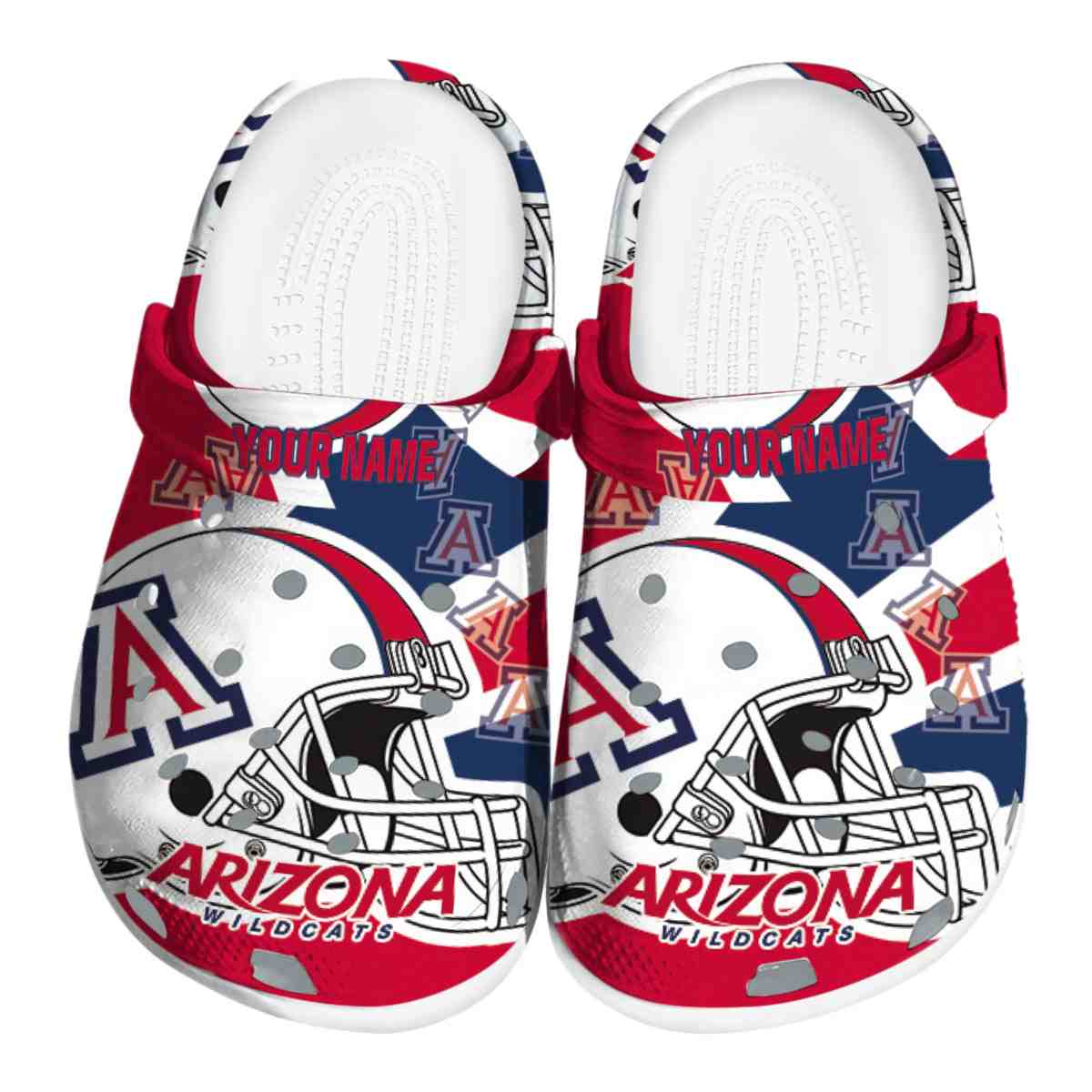 Arizona Wildcats NCAA Sport Crocs Crocband Clogs Shoes Comfortable For Men Women and Kids
