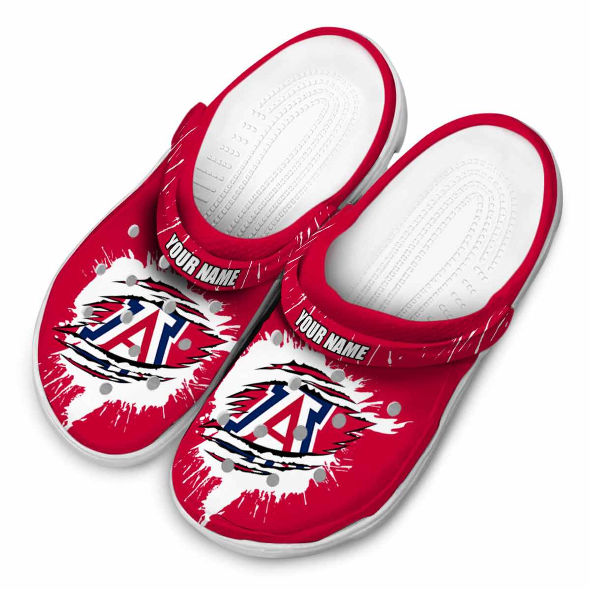 Arizona Wildcats NCAA Sport Crocs Crocband Clogs Shoes Comfortable For Men Women and Kids - Image 4