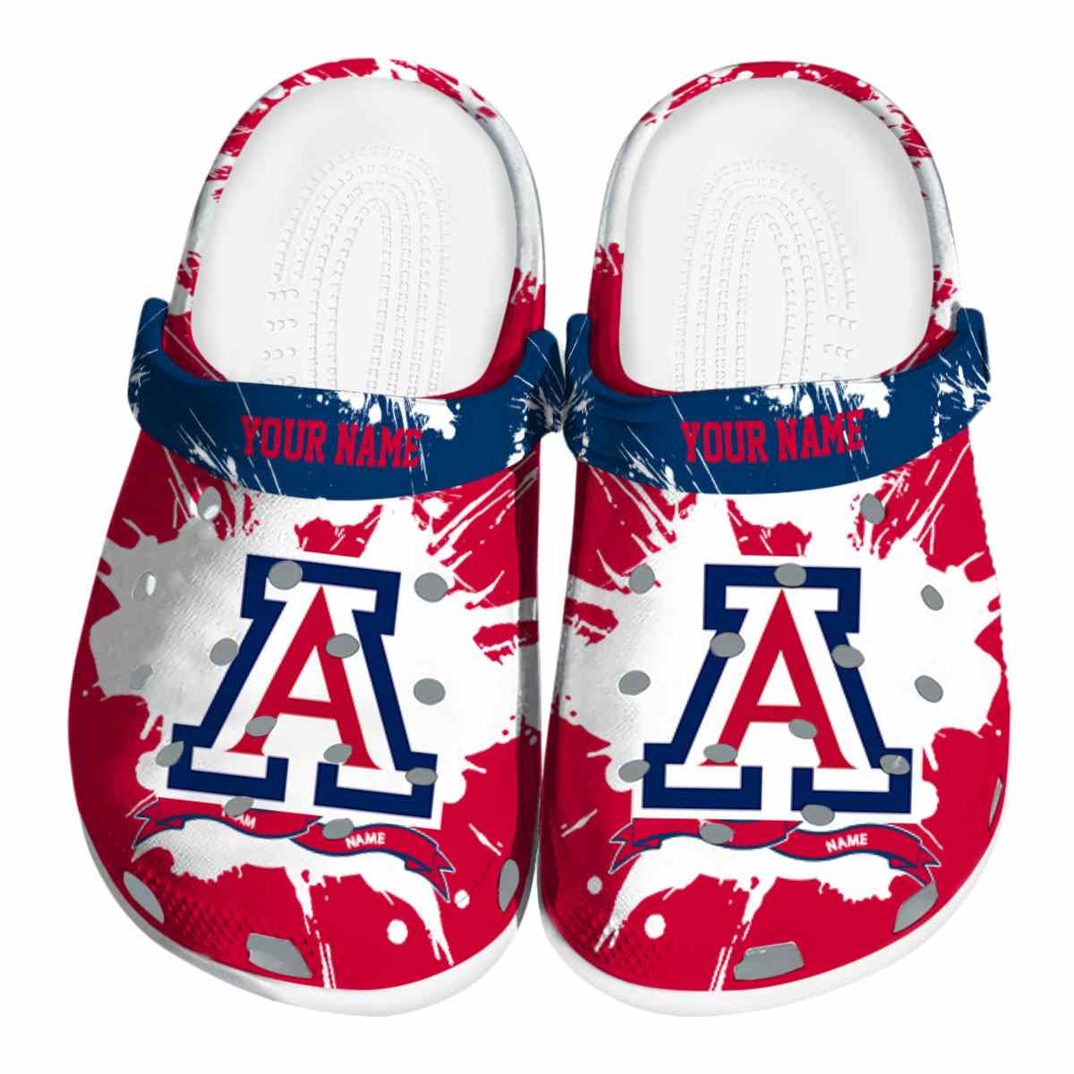 Arizona Wildcats NCAA Sport Crocs Crocband Clogs Shoes Comfortable For Men Women and Kids
