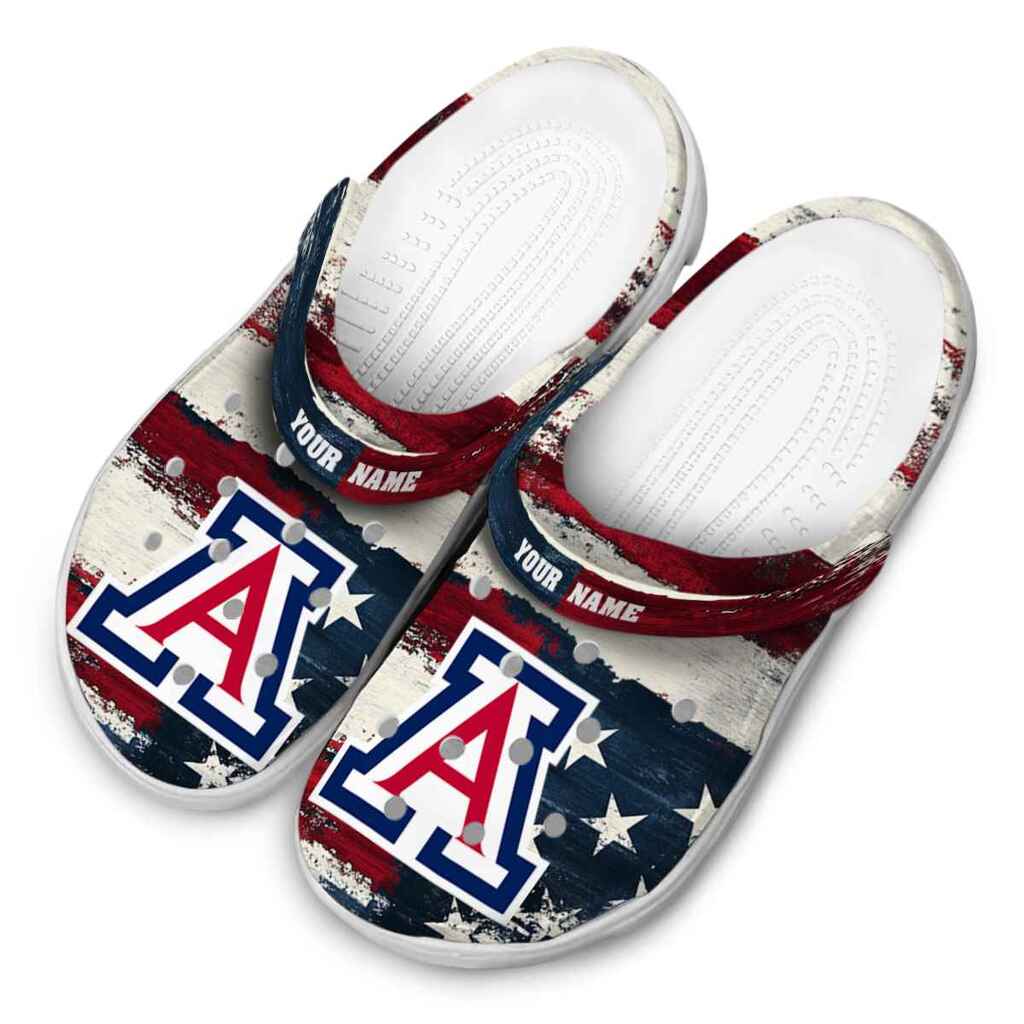 Arizona Wildcats Patriotic Stripes ClogTVC1801961 - Image 4
