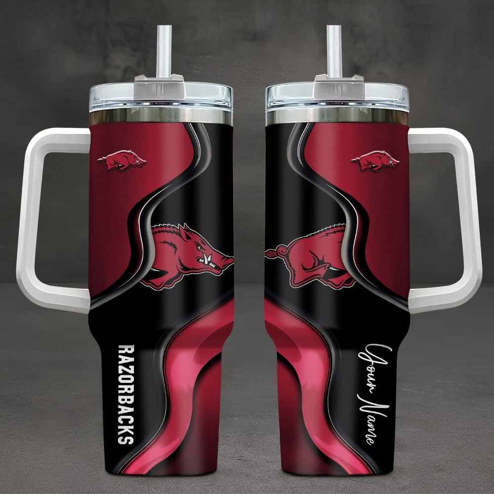 Arkansas Razorbacks NCAA Custom Stanley Cup 40 oz 30 oz Tumbler With HandleTVC2301106
