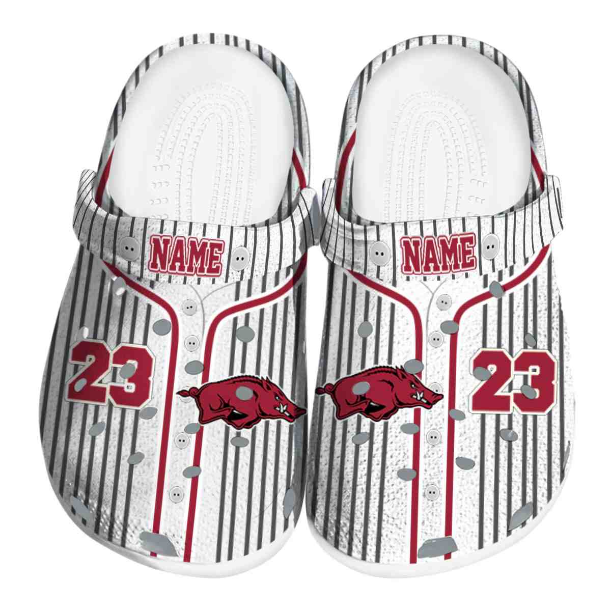 Arkansas Razorbacks NCAA Sport Crocs Crocband Clogs Shoes Comfortable For Men Women and Kids