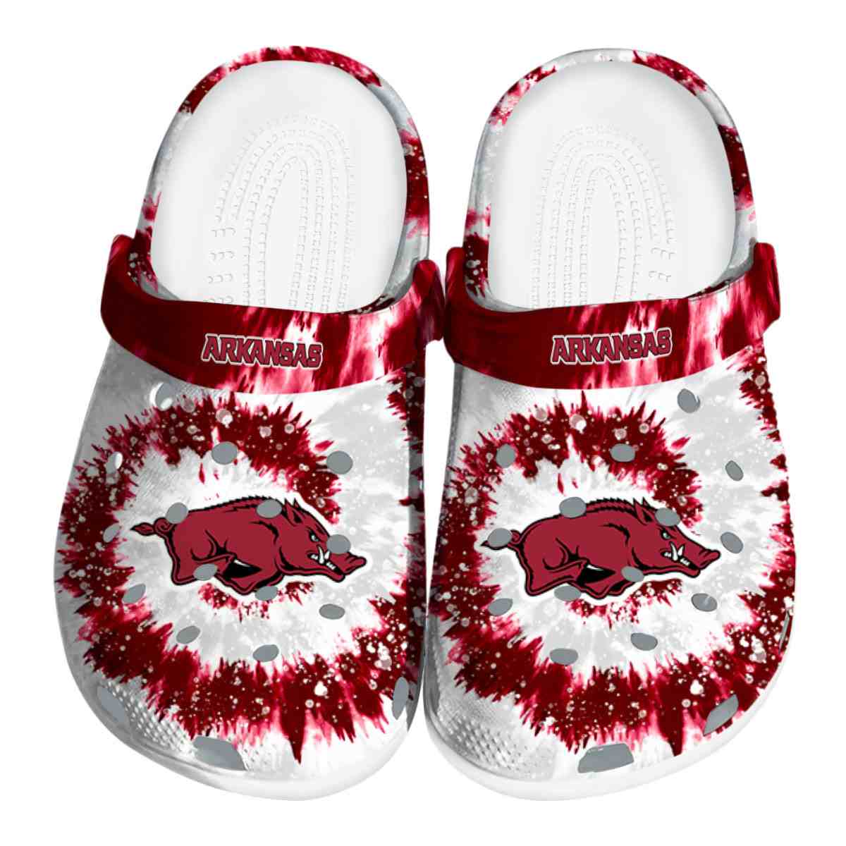 Arkansas Razorbacks NCAA Sport Crocs Crocband Clogs Shoes Comfortable For Men Women and Kids