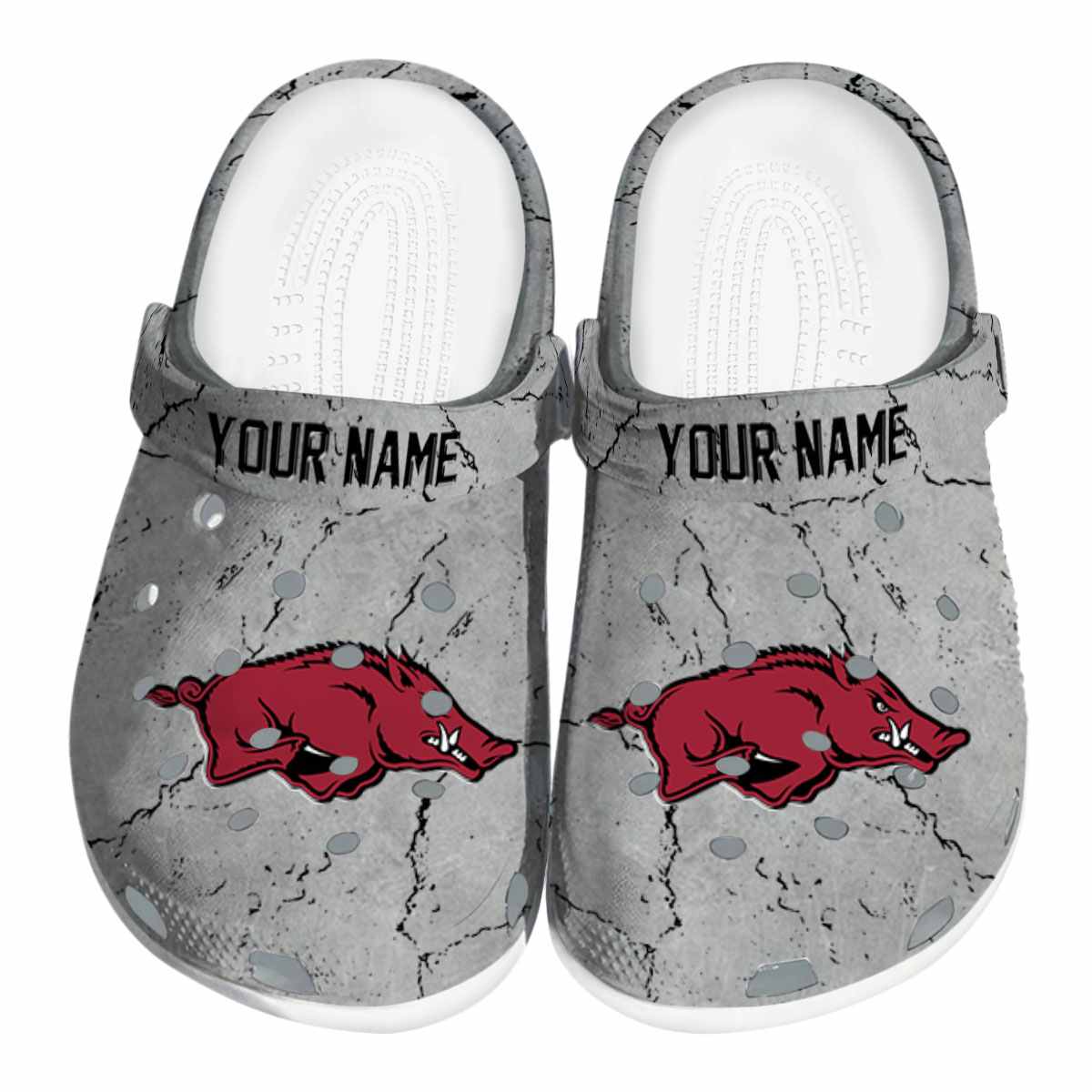 Arkansas Razorbacks NCAA Sport Crocs Crocband Clogs Shoes Comfortable For Men Women and Kids