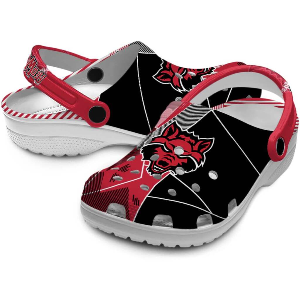 Arkansas State Red Wolves Geometric Background ClogTVC1801809 - Image 3