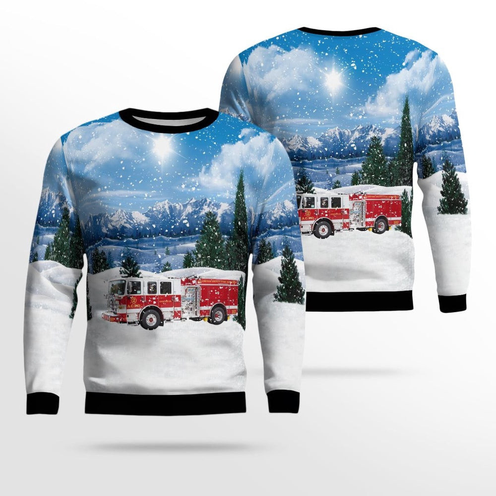 Arlington Virginia Arlington County Fire Department AOP Ugly Sweater Xmas Unisex Sweater Christmas Gifts for Men Women