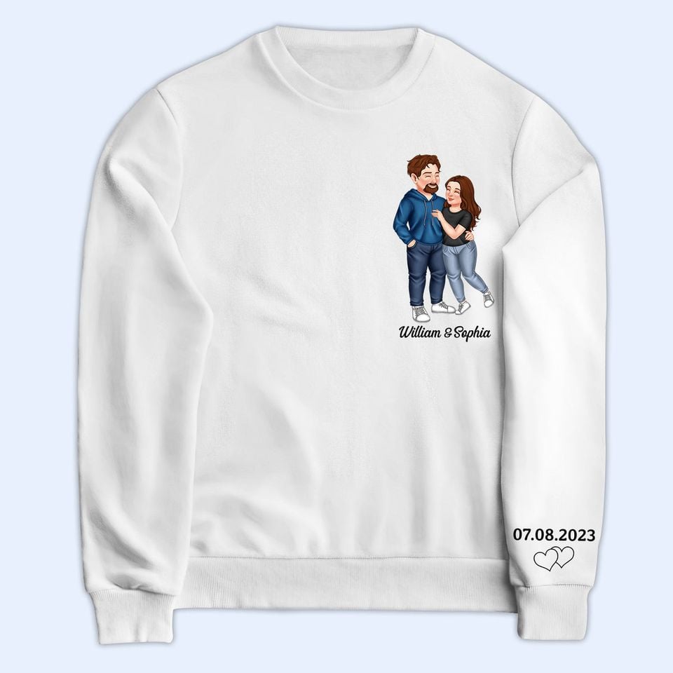 Arm In Arm Couple - Gift For Couples, Husband, Wife - Personalized 3D Sweatshirt
