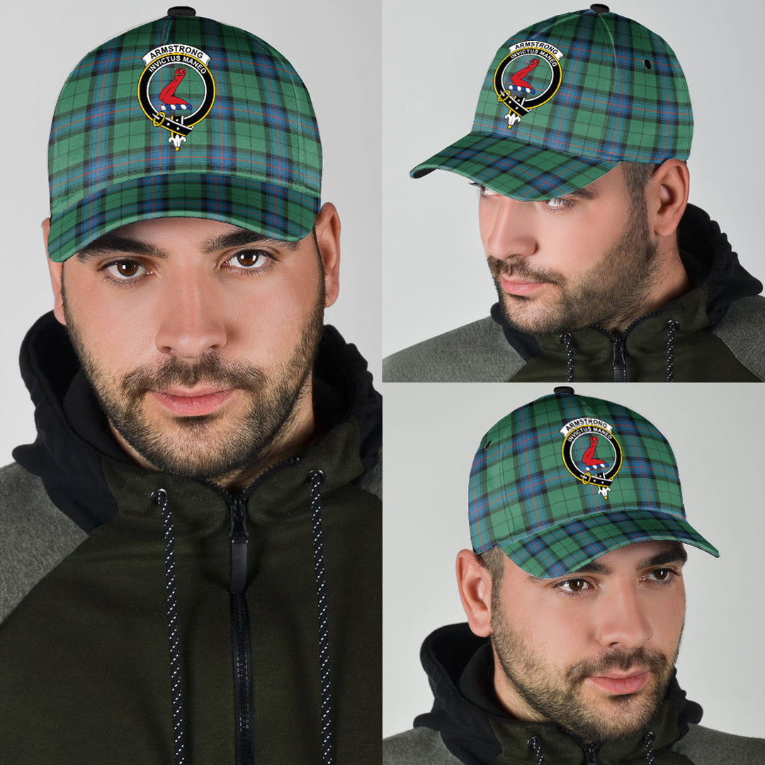 Armstrong Ancient Tartan Baseball Cap, Tartan Plaid Cap with Family Crest K23 Trucker Hats Custom Hats Gifts For Men & Women