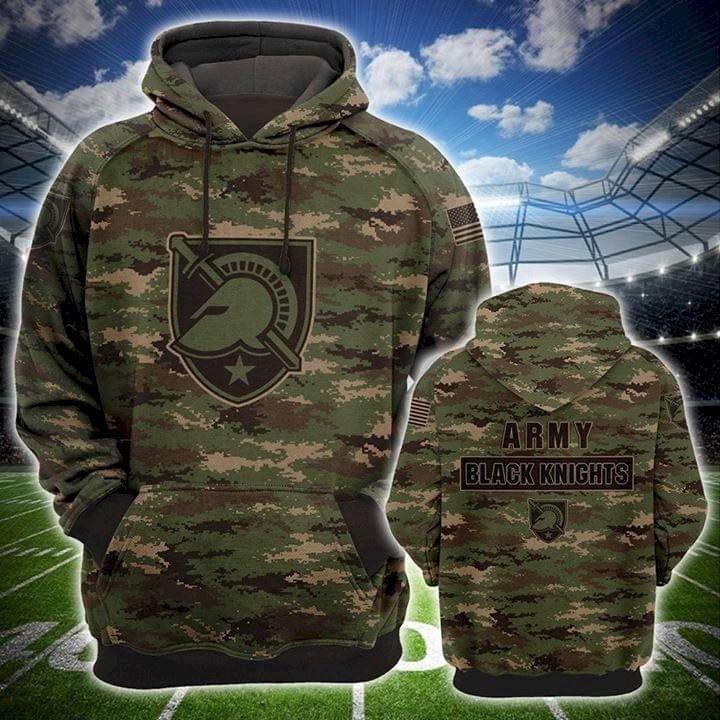 Army Black Knights Camouflage Pattern 3D All Over Print Hoodie, Zip Hoodie