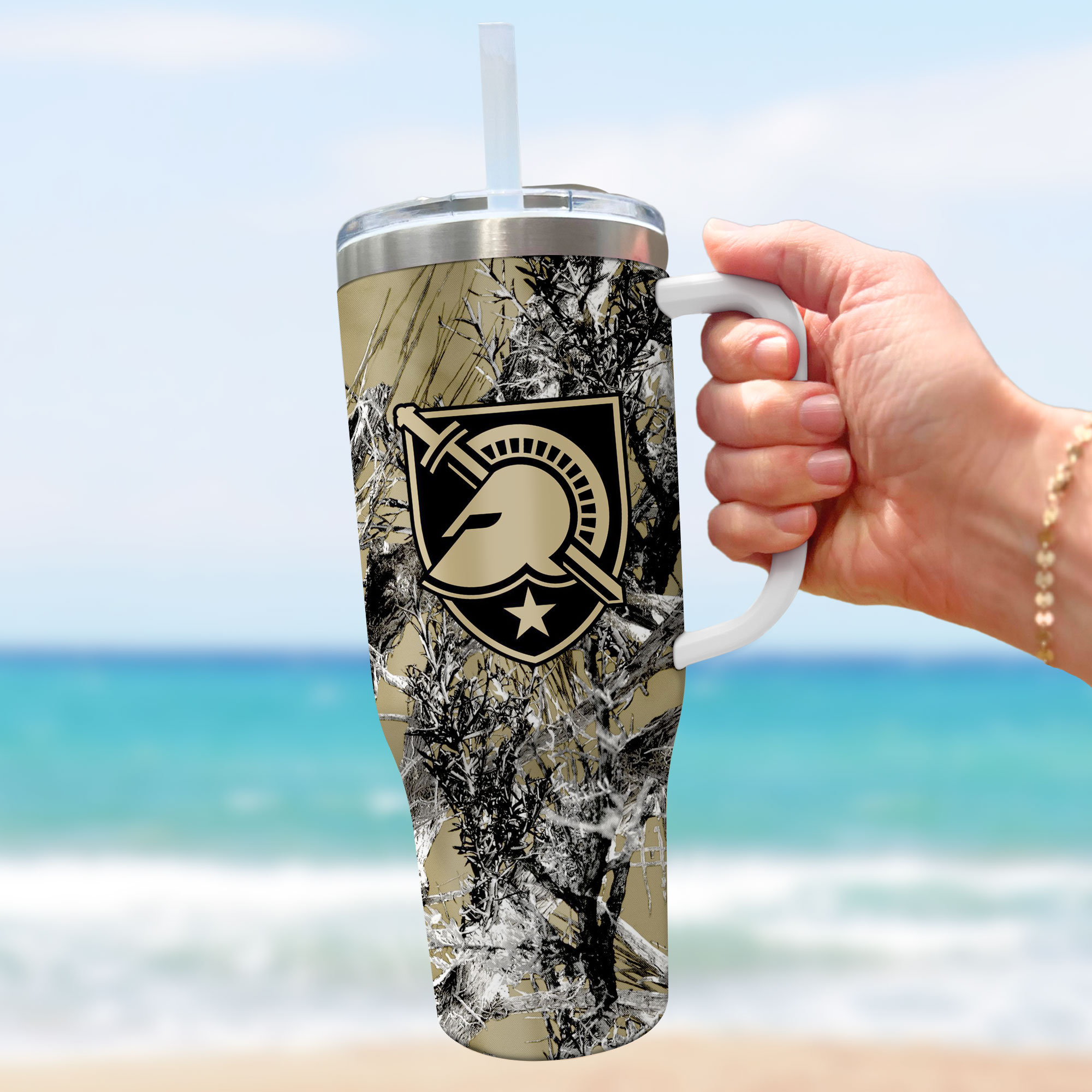 Army Black Knights NCAA Hunting Custom Stanley Cup 40 oz 30 oz Tumbler With HandleTVC230115 - Image 3