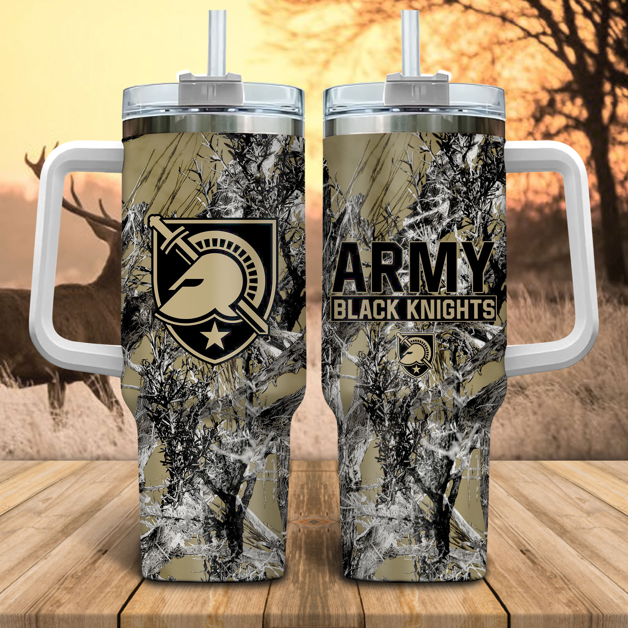 Army Black Knights NCAA Hunting Custom Stanley Cup 40 oz 30 oz Tumbler With HandleTVC230115