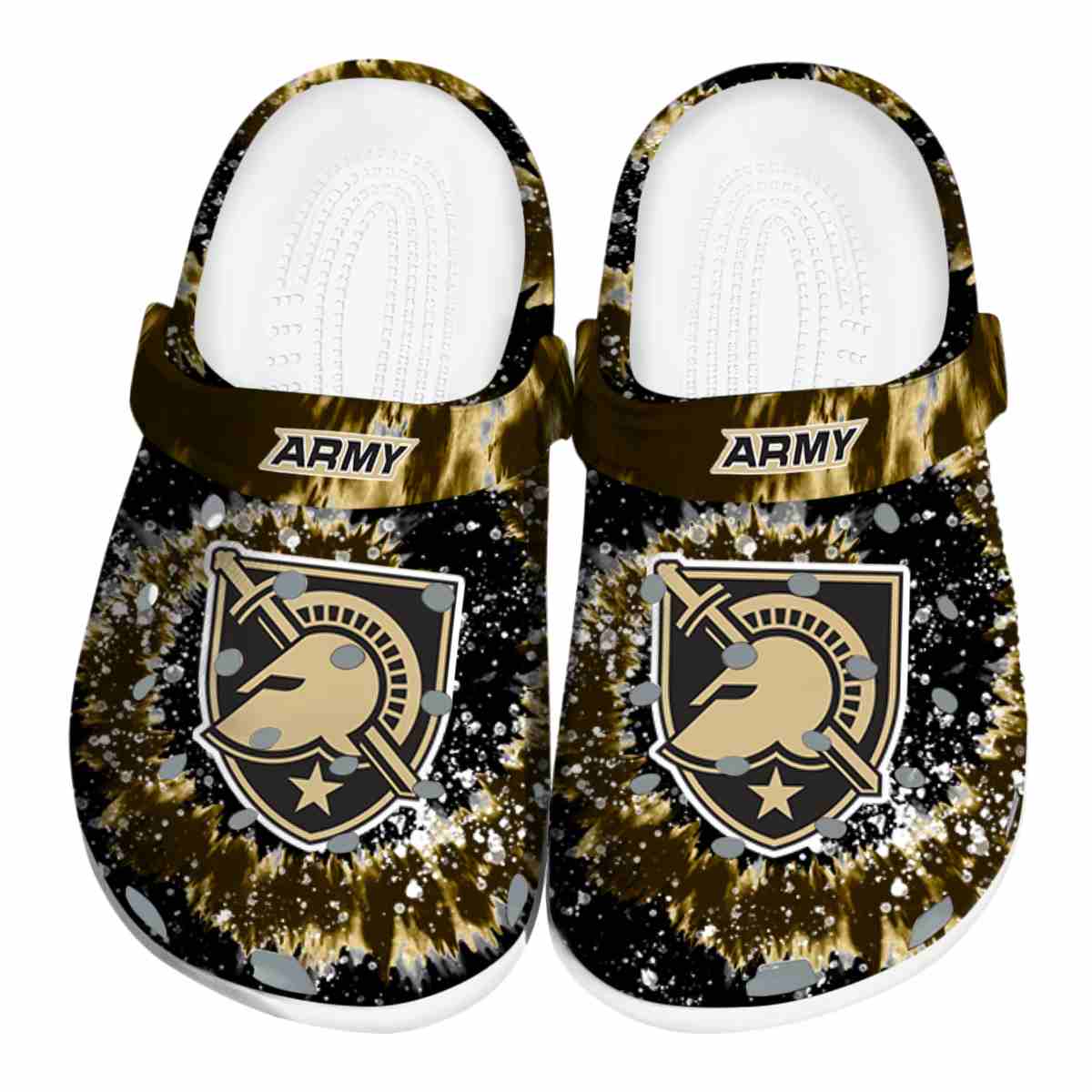 Army Black Knights NCAA Sport Crocs Crocband Clogs Shoes Comfortable For Men Women and Kids