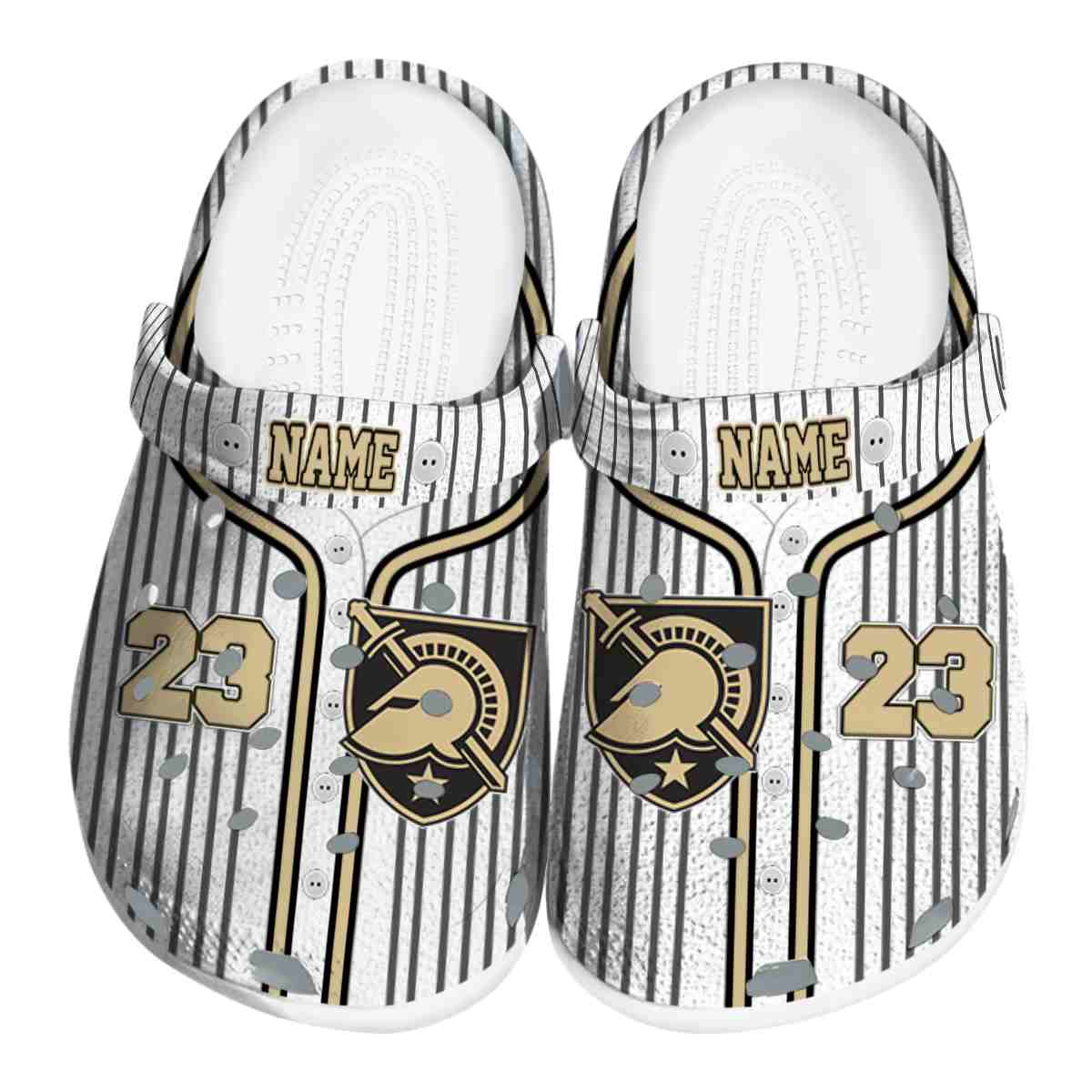 Army Black Knights NCAA Sport Crocs Crocband Clogs Shoes Comfortable For Men Women and Kids