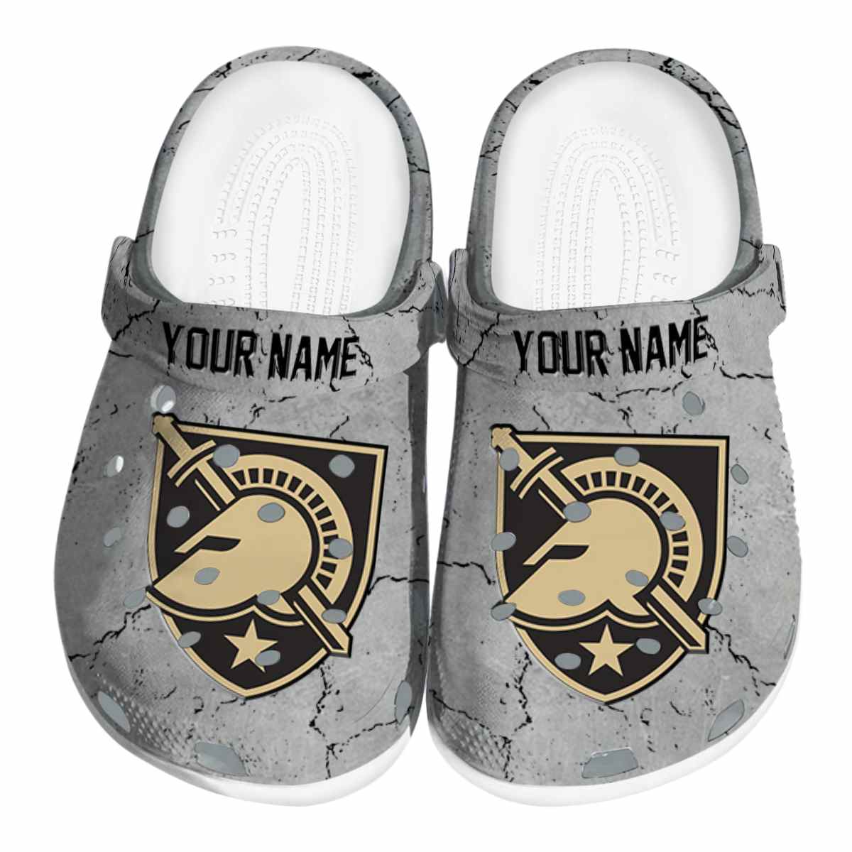 Army Black Knights NCAA Sport Crocs Crocband Clogs Shoes Comfortable For Men Women and Kids