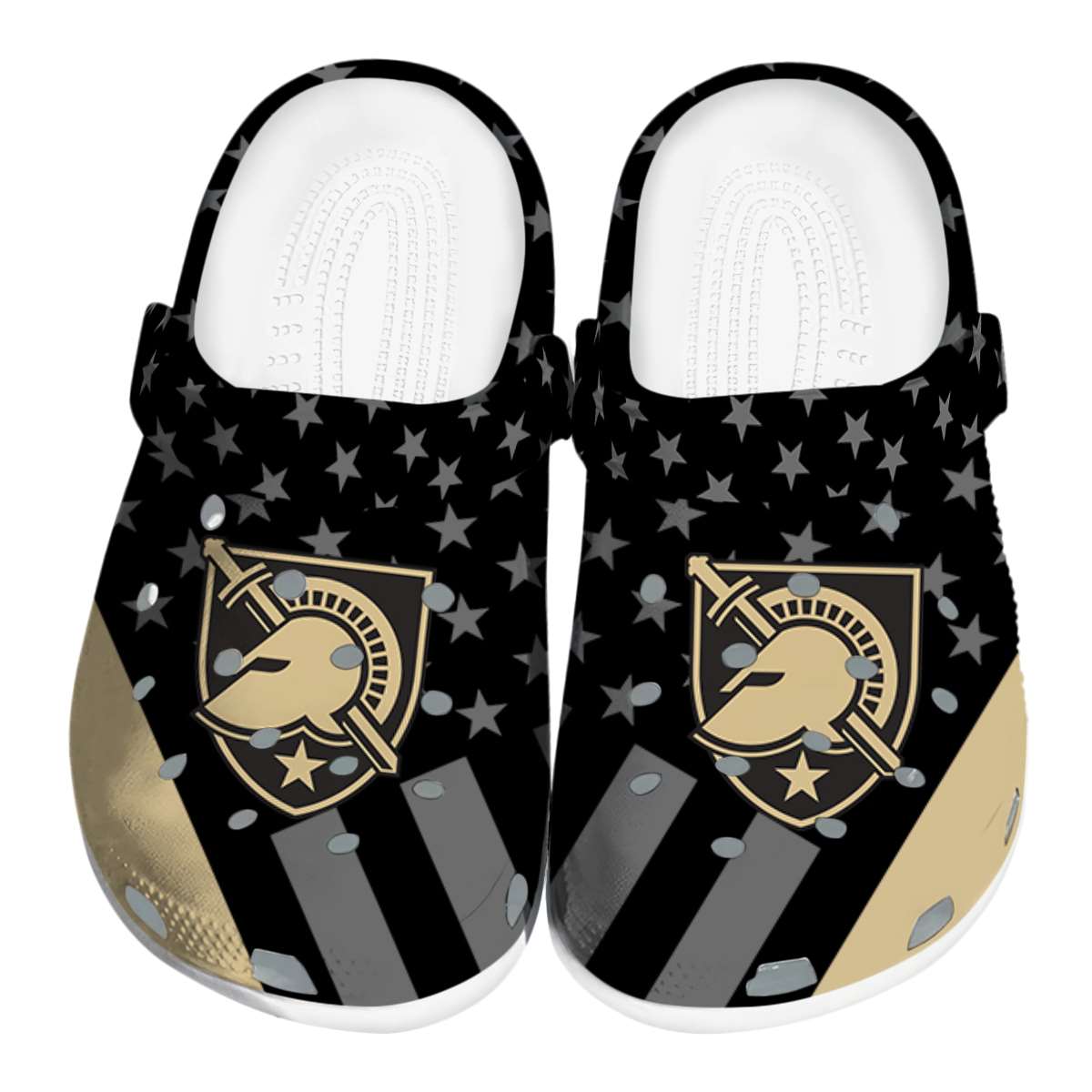 Army Black Knights NCAA Sport Crocs Crocband Clogs Shoes Comfortable For Men Women and Kids