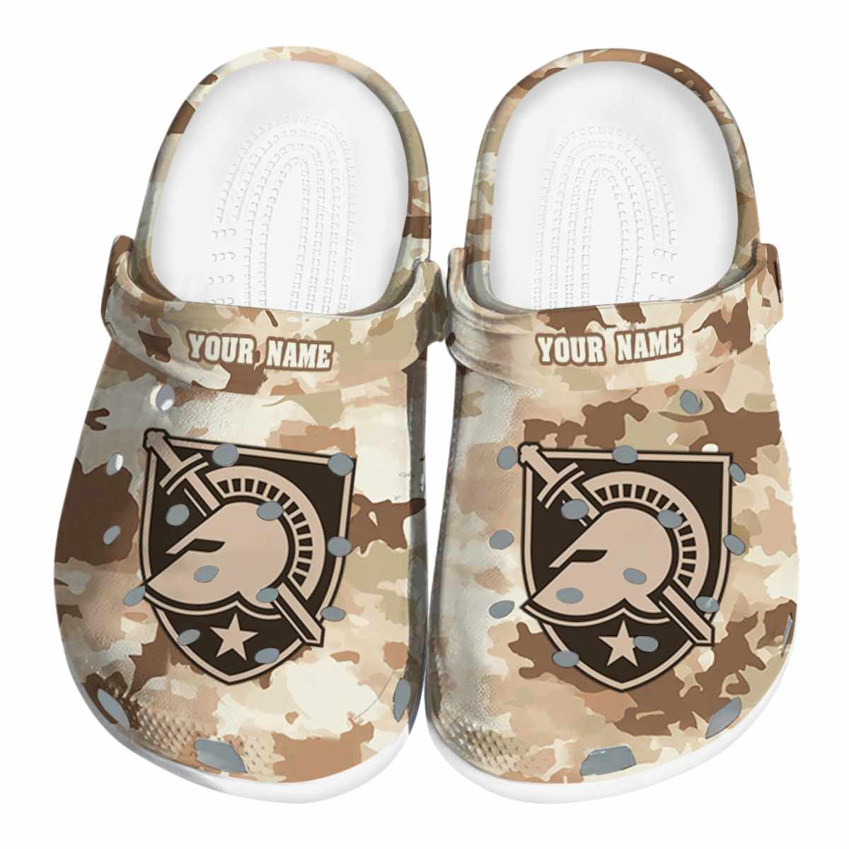 Army Black Knights NCAA Sport Crocs Crocband Clogs Shoes Comfortable For Men Women and Kids