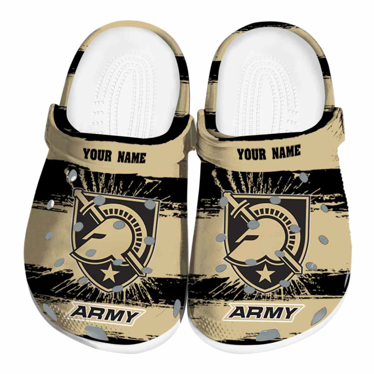 Army Black Knights NCAA Sport Crocs Crocband Clogs Shoes Comfortable For Men Women and Kids