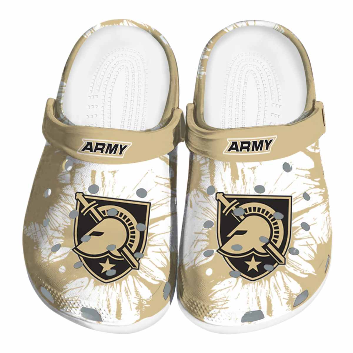 Army Black Knights NCAA Sport Crocs Crocband Clogs Shoes Comfortable For Men Women and Kids
