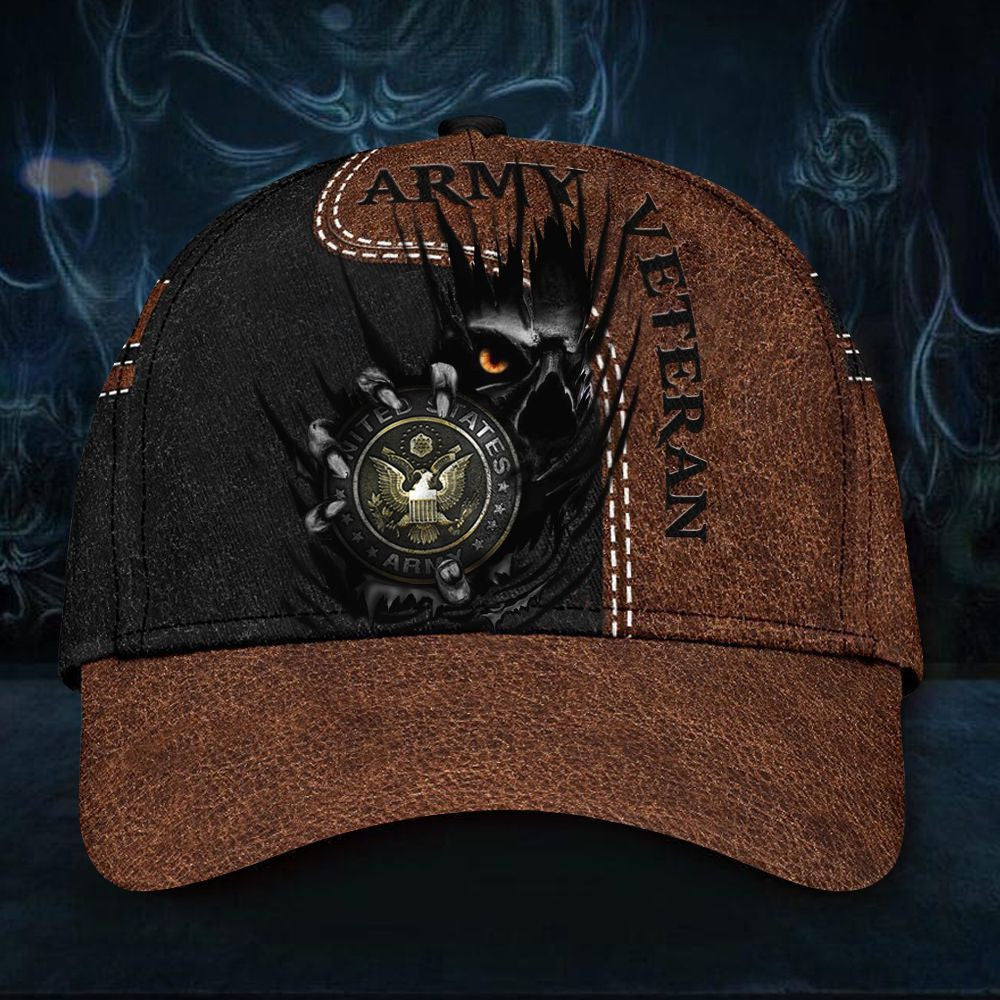 Army Veteran Hat Unique Honor Logo US Army Retired Cap Best Gift Ideas For Army Veteran Hat Classic Cap Trucker Hats Custom Hats Gifts For Men & Women