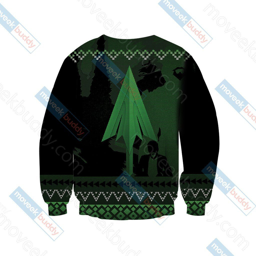 Arrow Knitting Style For Unisex Ugly Christmas Sweater Adult 3D Funny Matching for family - Image 3