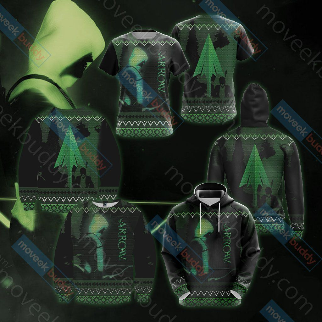 Arrow Knitting Style For Unisex Ugly Christmas Sweater Adult 3D Funny Matching for family - Image 4