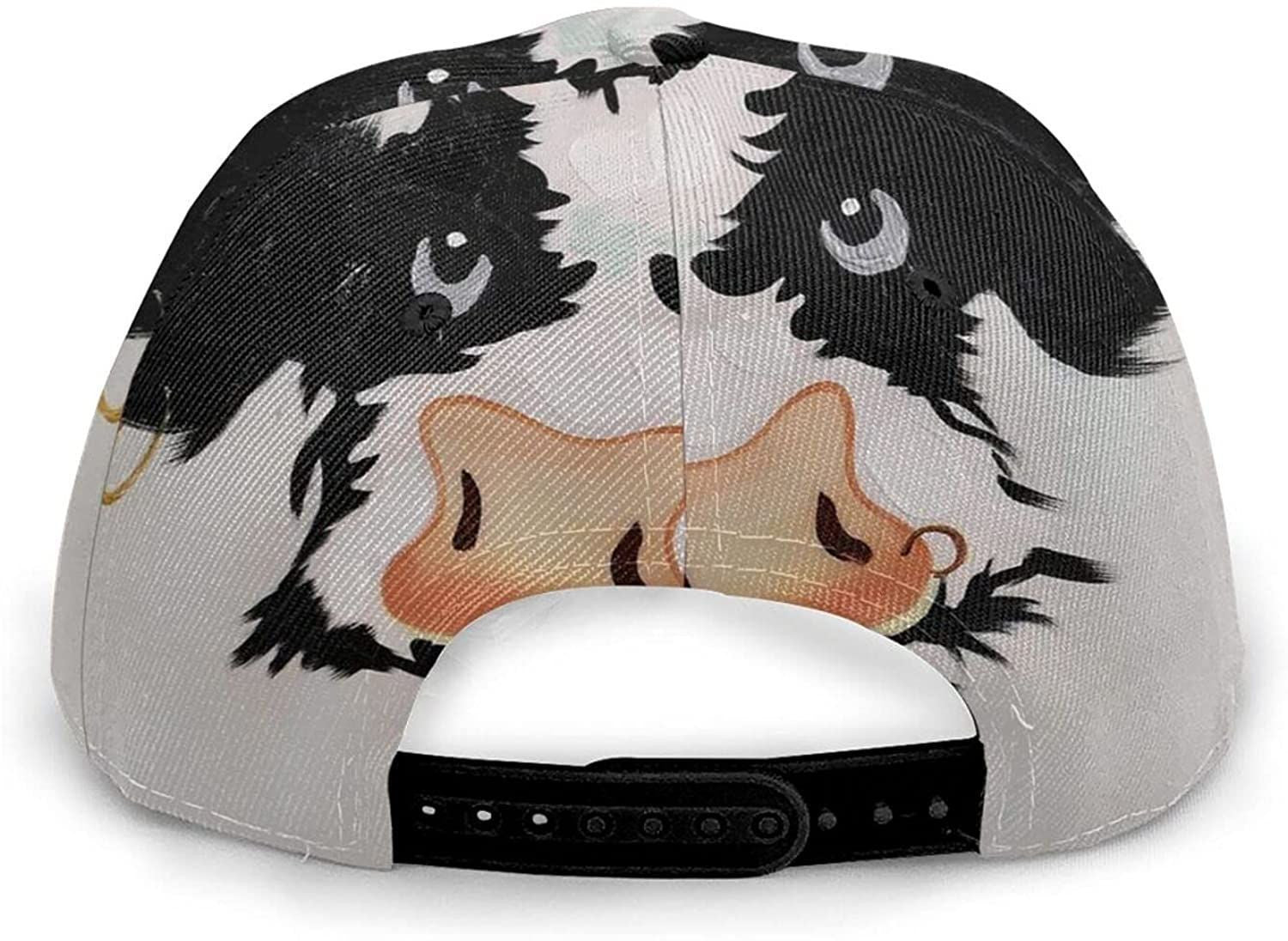 Art Cow Print Casual Baseball 3D Cap Adjustable Twill Sports Dad Hats For Unisex Trucker Hats Custom Hats Gifts For Men & Women