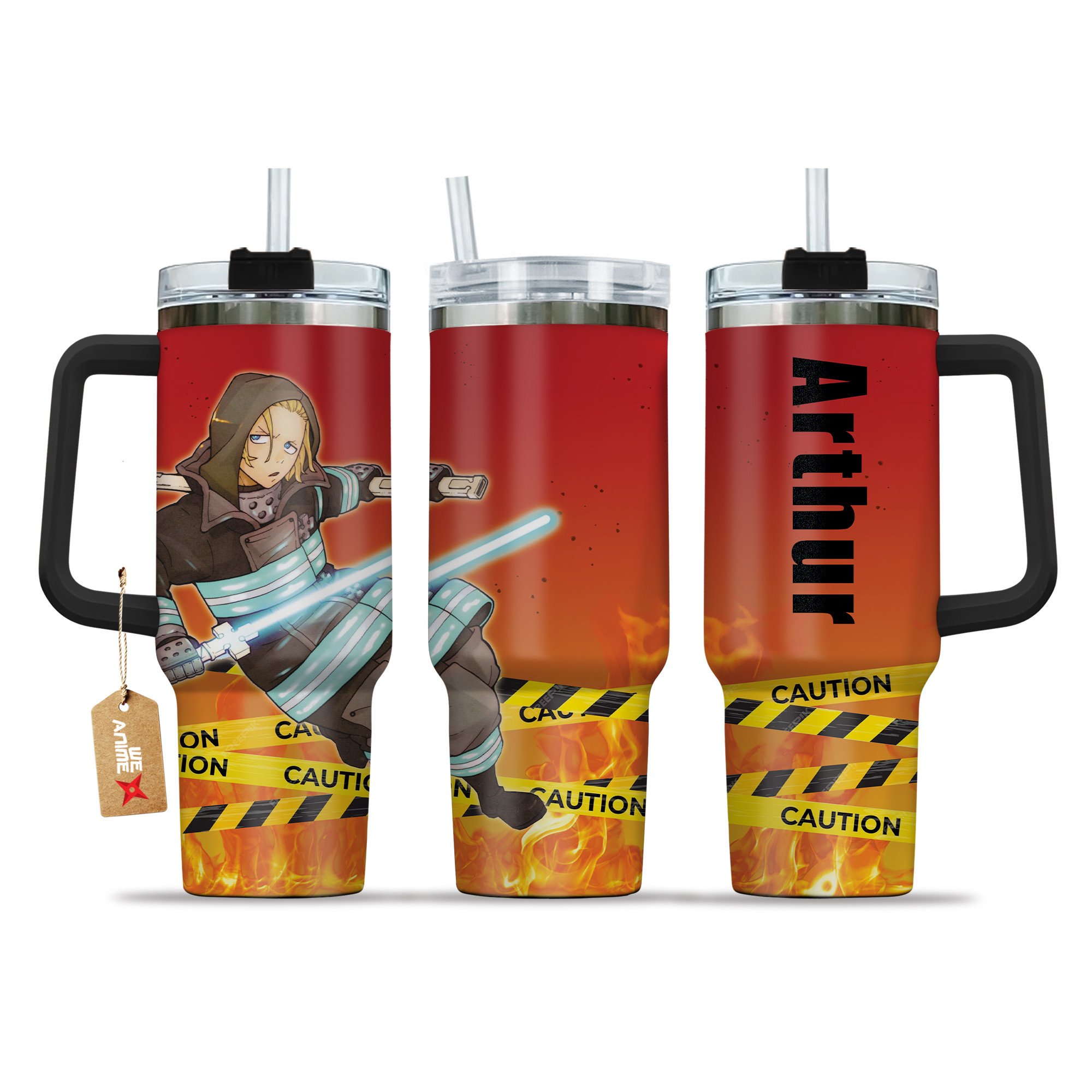 Arthur Boyle Fire Force Anime Custom Stanley Cup 40 oz 30 oz Tumbler With HandleTVC2301210
