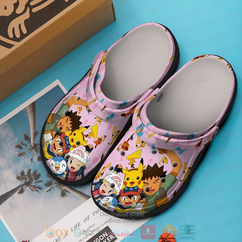 Ash Ketchum Pokemon Anime Crocs Crocband Clogs Shoes Comfortable For Men Women and Kids