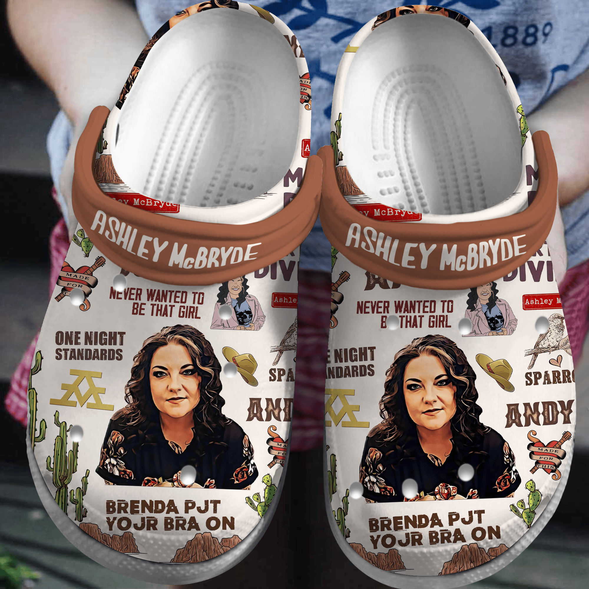 Ashley McBryde Music Crocs Crocband Clogs Shoes Comfortable For Men Women and Kids