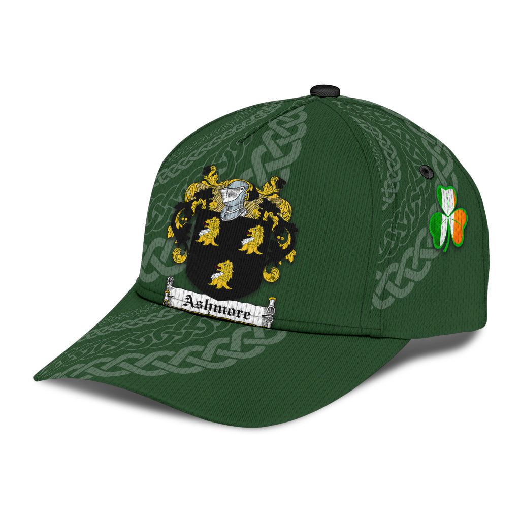 Ashmore Coat Of Arms - Irish Family Crest St Patrick's Day Hat Classic Cap Trucker Hats Custom Hats Gifts For Men & Women