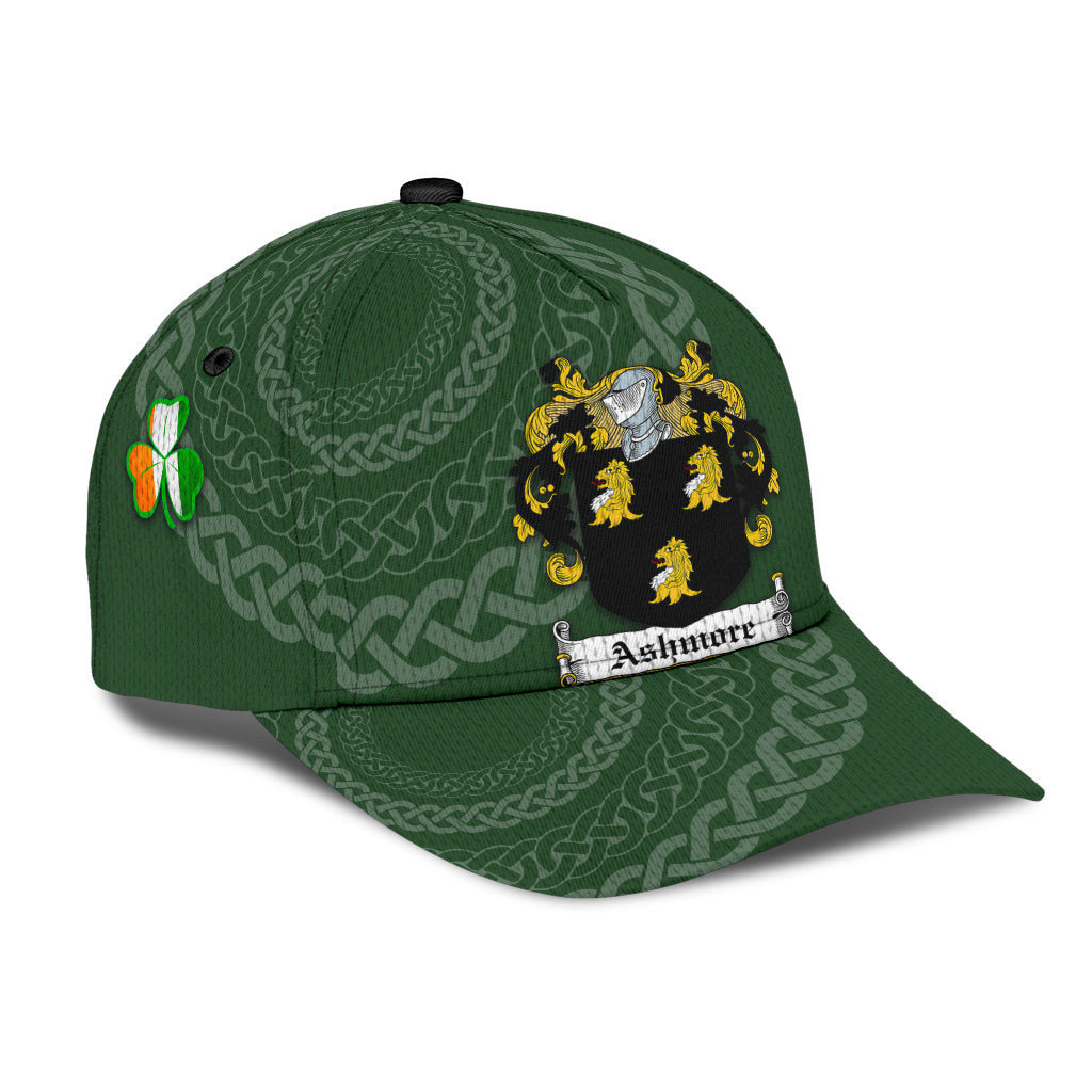 Ashmore Coat Of Arms - Irish Family Crest St Patrick's Day Hat Classic Cap Trucker Hats Custom Hats Gifts For Men & Women