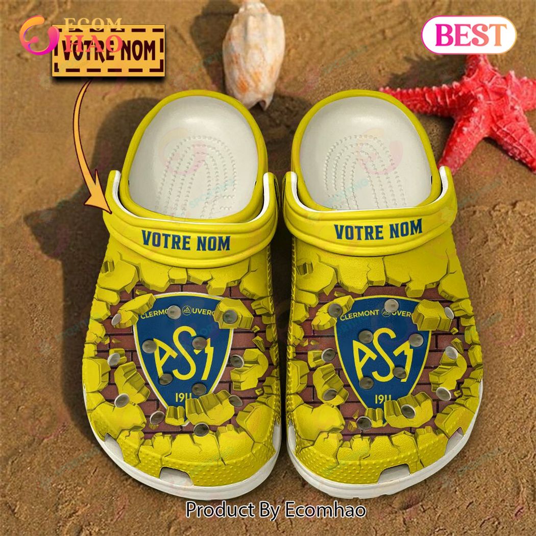 ASM Clermont Auvergne Top14 Sport Crocs Crocband Clogs Shoes Comfortable For Men Women and Kids