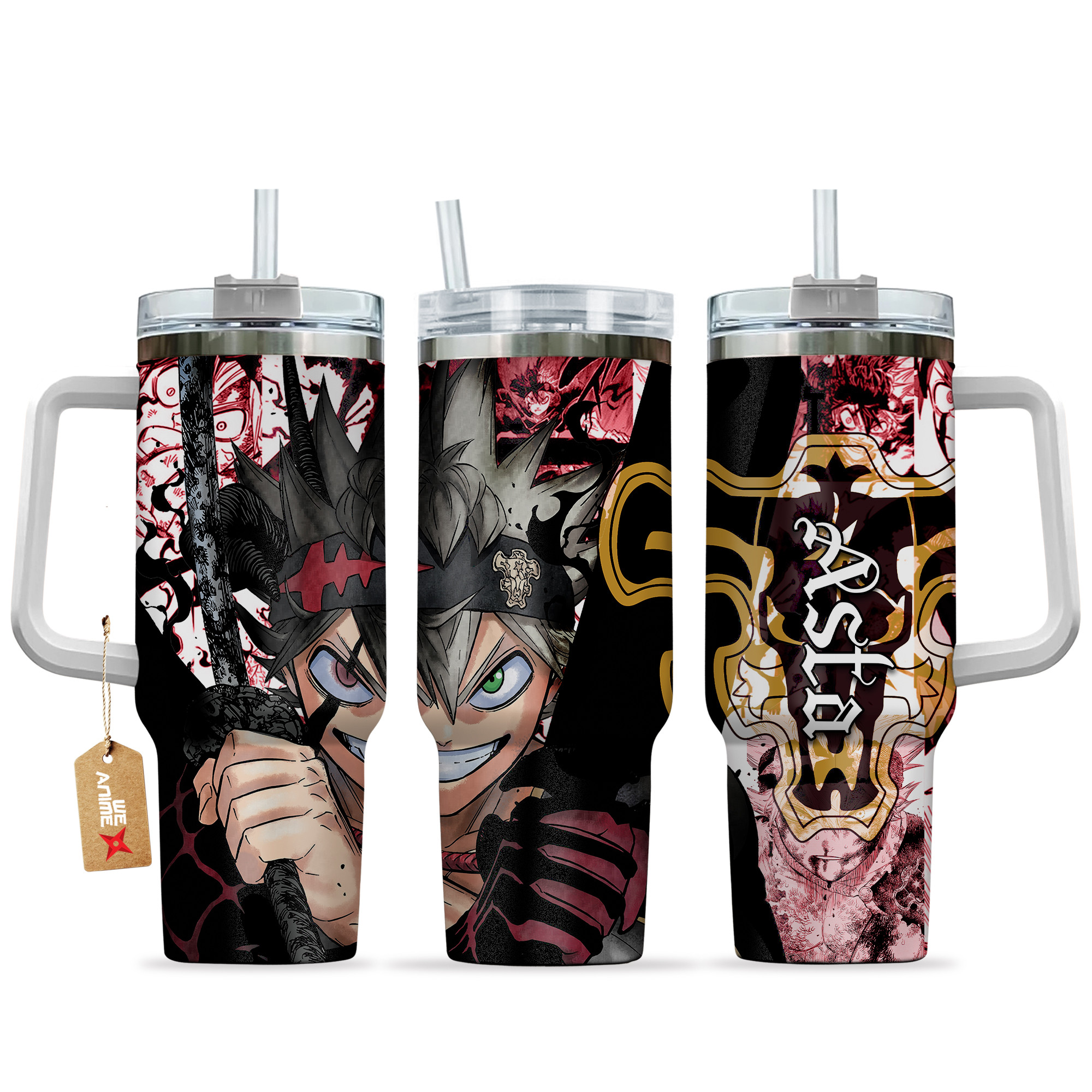 Asta Black Clover Anime Custom Stanley Cup 40 oz 30 oz Tumbler With HandleTVC2301153