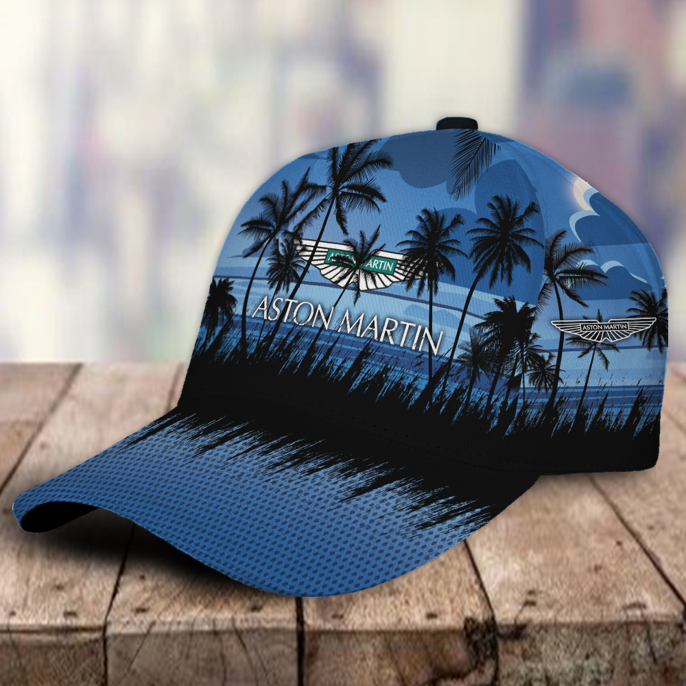 ASTON MARTIN 3D Classic Cap Hawaiian Tropical Car Motor Brand Hats Trucker Hats Custom Hats Gifts For Men & Women