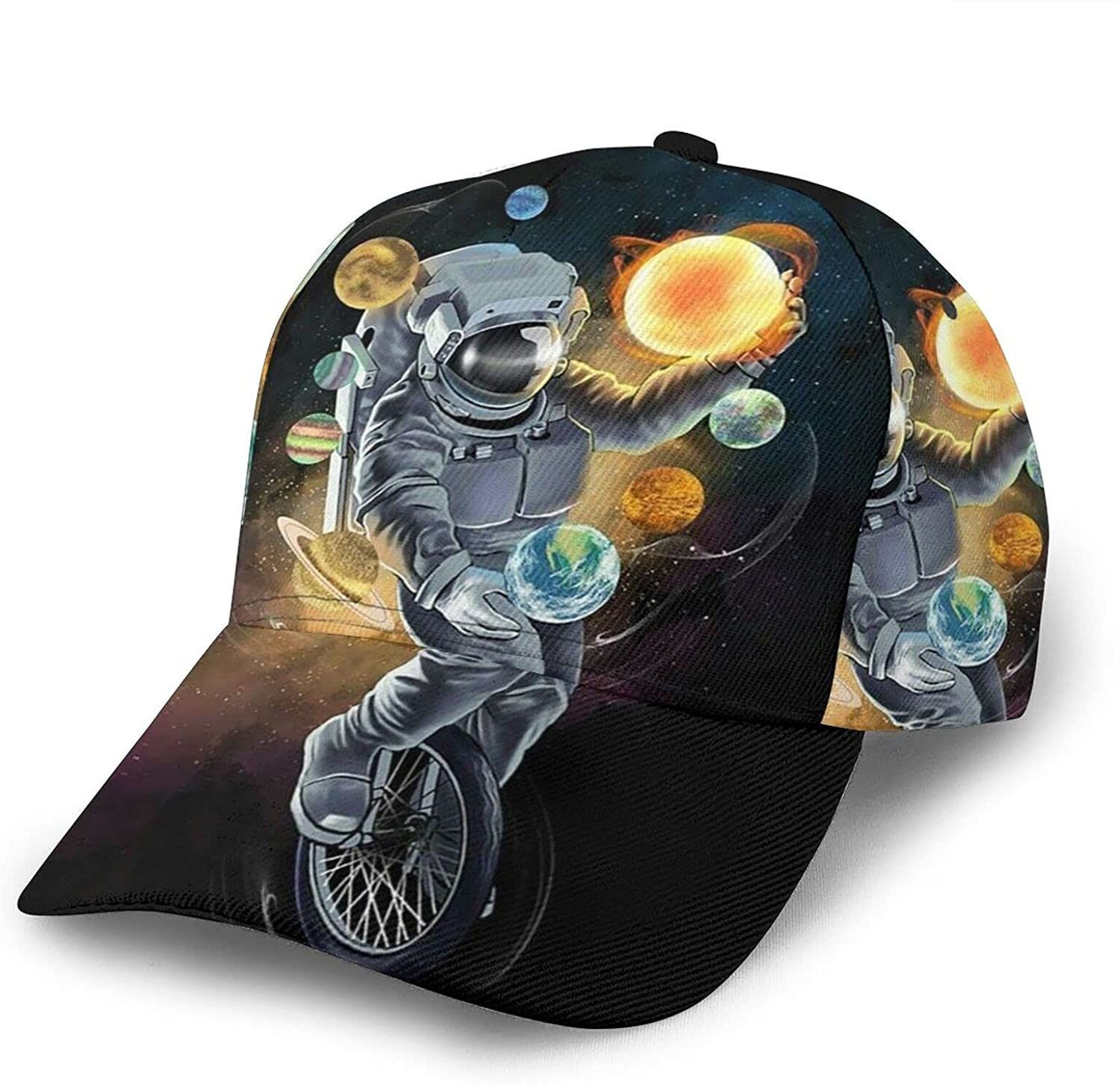 Astronaut Casual Baseball Adjustable Twill Sports Dad Hat Classic Cap Trucker Hats Custom Hats Gifts For Men & Women