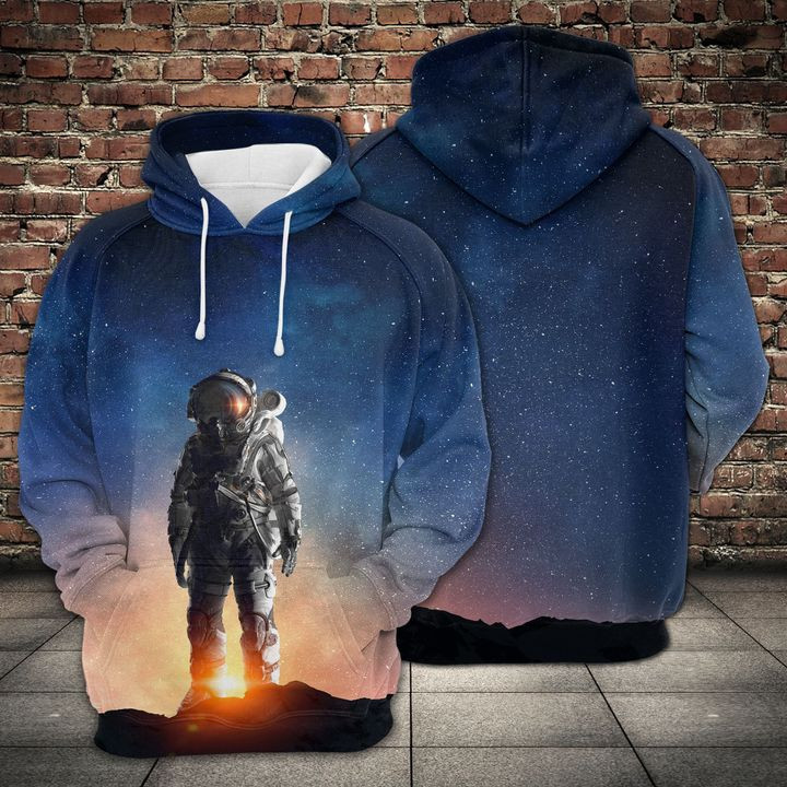Astronaut In Outer Space 3D All Over Print Hoodie, Zip Hoodie
