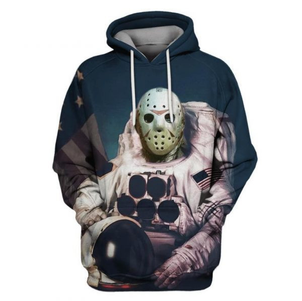 Astronaut Jason Voorhees 3D All Over Print Hoodie, Zip Hoodie