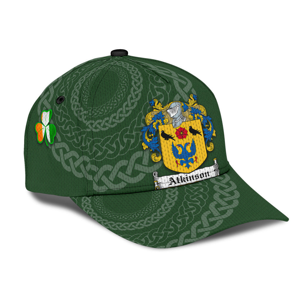 Atkinson Coat Of Arms - Irish Family Crest St Patrick's Day Hat Classic Cap Trucker Hats Custom Hats Gifts For Men & Women