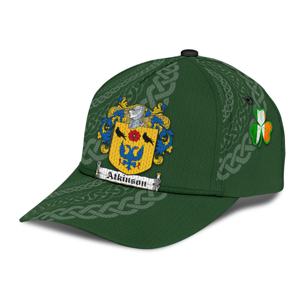 Atkinson Coat Of Arms - Irish Family Crest St Patrick's Day Hat Classic Cap Trucker Hats Custom Hats Gifts For Men & Women