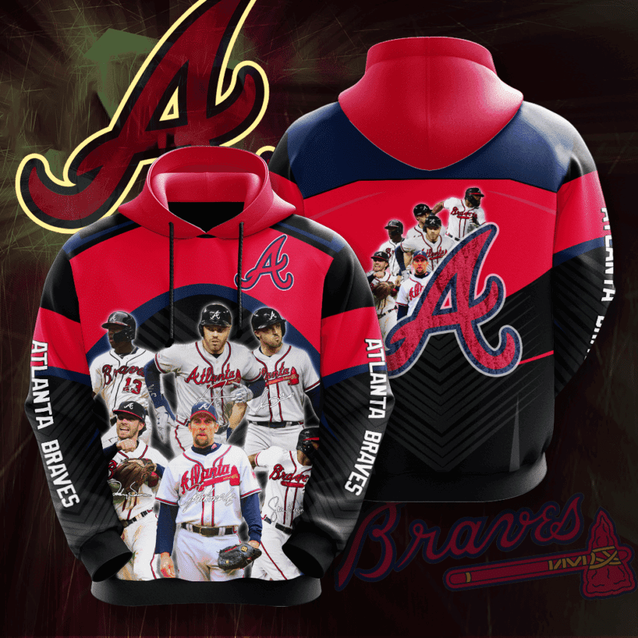Atlanta Braves 3D All Over Print Hoodie, Zip Hoodie