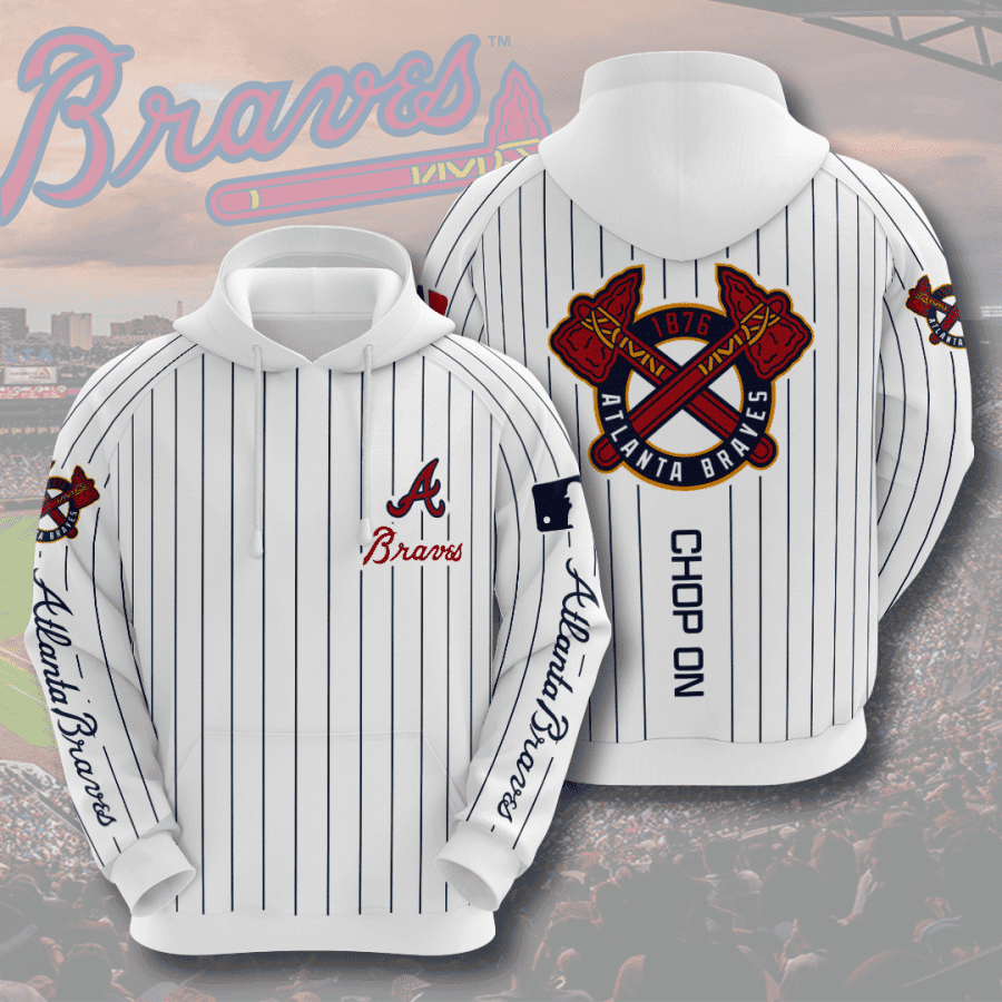 Atlanta Braves 3D All Over Print Hoodie, Zip Hoodie