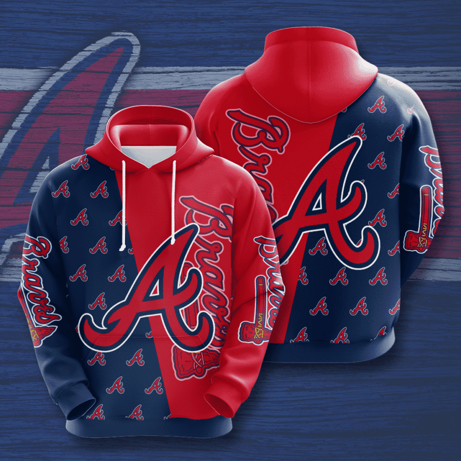 Atlanta Braves 3D All Over Print Hoodie, Zip Hoodie