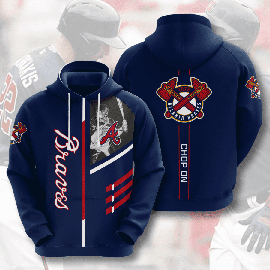 Atlanta Braves 3D All Over Print Hoodie, Zip Hoodie